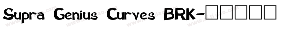 Supra Genius Curves BRK字体转换